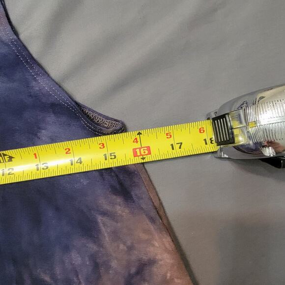 Ginger G Tie-Dye Swing Dress M Sleeveless Soft Knit Boho Style - Picture 6 of 7